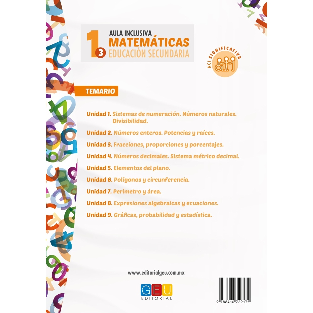 Matemáticas 1. Secundaria. ACI significativa ®