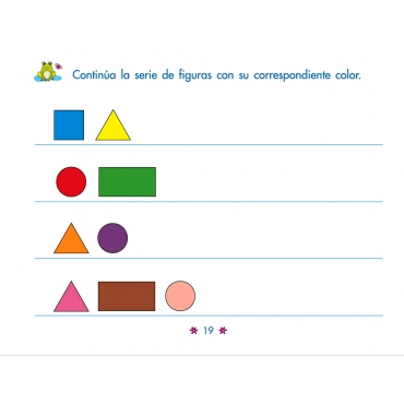 Paquete conceptos básicos 3 en 1º de Preescolar