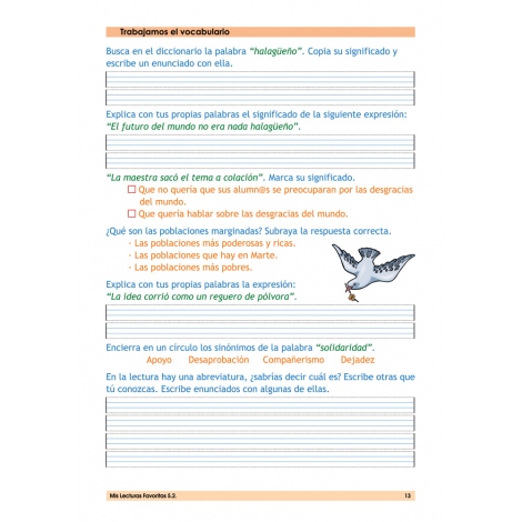 Paquete 5º Lecturas · Letra script