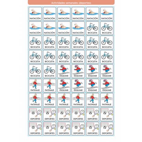 Pegatinas infantiles con pictogramas GEU. Más de 1.700 stickers de la casa