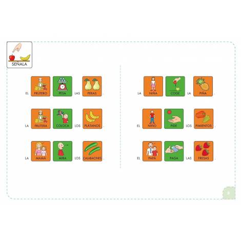 Comprensión con pictogramas Los alimentos