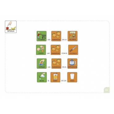 Comprensión con pictogramas Los alimentos